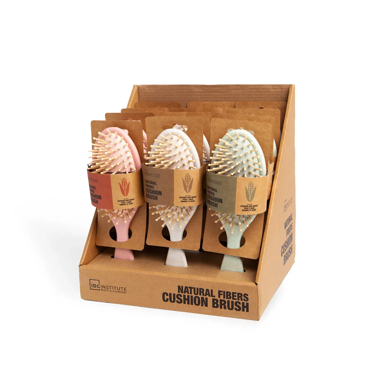 IDC INSTITUTE NATURAL FIBER CUSHION BRUSH/SPAZZOLA BIO DENTI MORBIDI 20105 52555