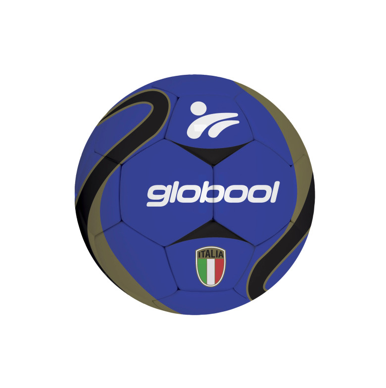 PALLONE CALCIO PVC SGONFIO MISURA 5 260gr BLU/NERO 432852 41185
