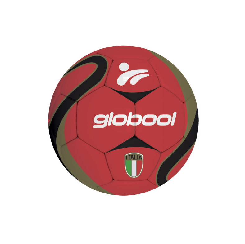 PALLONE CALCIO PVC SGONFIO MISURA 5 260gr ROSSO/NERO 432845 41185