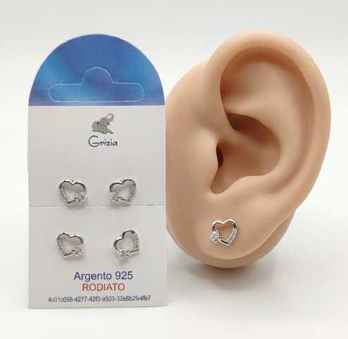 OR4011 CUORE CON ZIRC.ARG.ROD.PA 41235