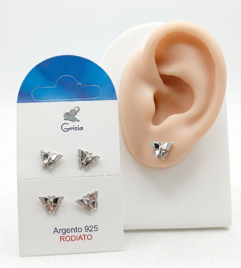 OR4010 FARFALLA CON ZIRC.ARG.ROD.CF.2 PA 41235