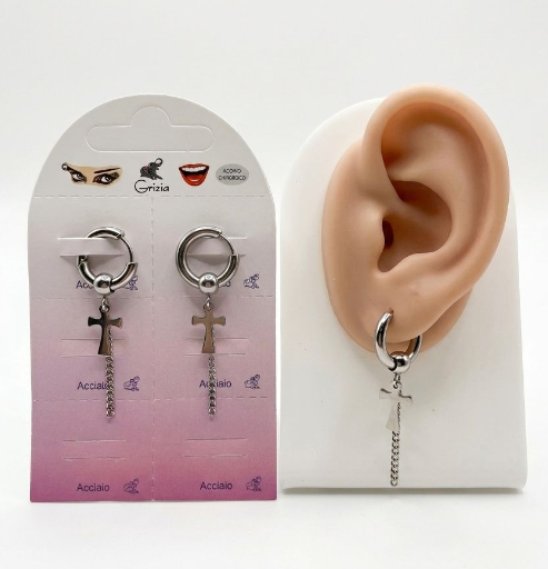 OR0202 CERCHIO PEND. CROCE E CAT. ACCIAIO 41235