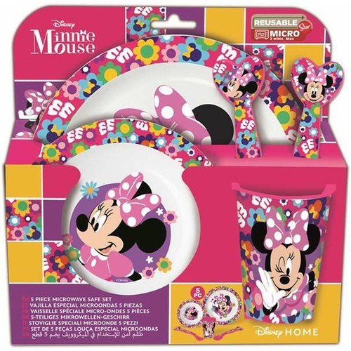 ST81250 MINNIE SET 5pz PLASTICA MICROONDE 41401