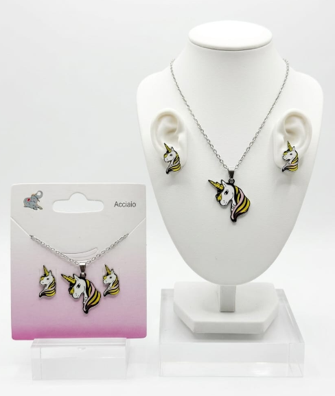 PR6037 SET UNICORNO ACC. CHIR. SMALTATO 41235