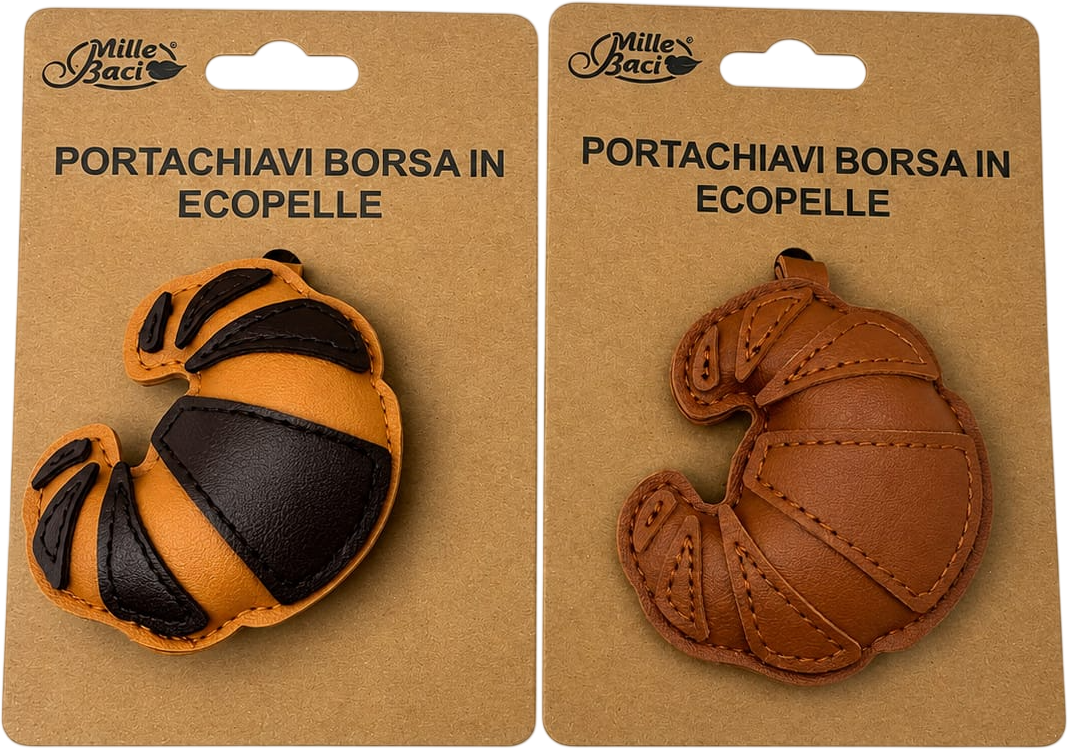 PORTACHIAVE PER BORSA IN ECOPELLE CORNETTO 41114