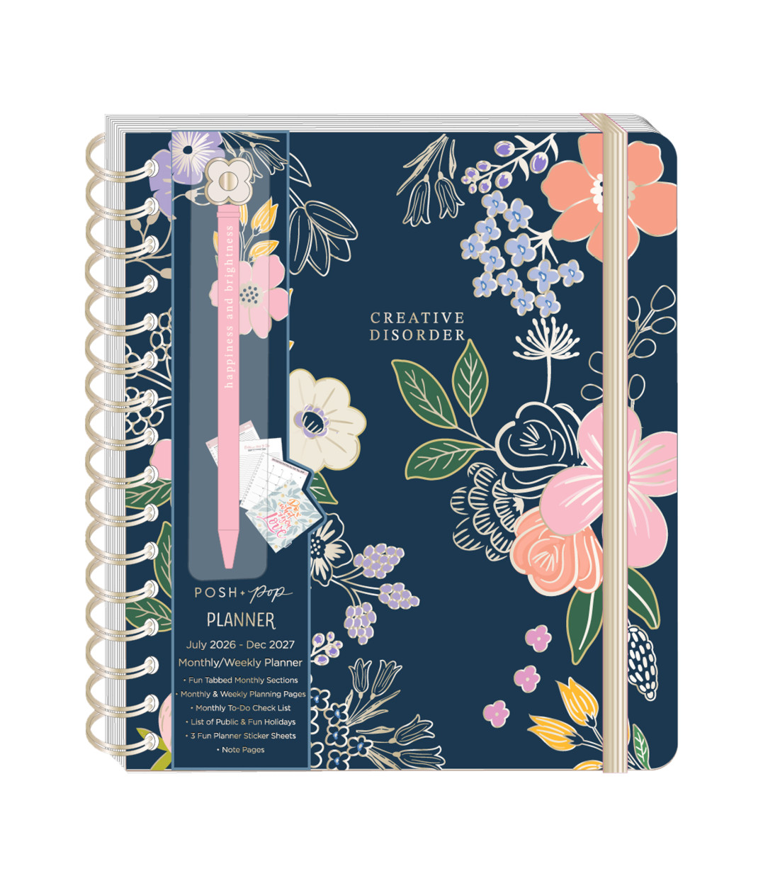 AGENDA SPIRALATA LARGE 18 MESI SETTIMANALE FLOREALE NEAVY C/P 31229PB-D5794 41434