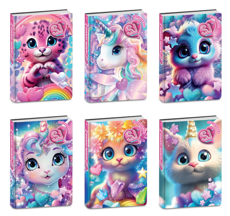 DIARIO AG. 10M DAT SJ GANG CARTOTECNICA ANIMALI GIRL 14x20,6x2cm 50C202623 41434