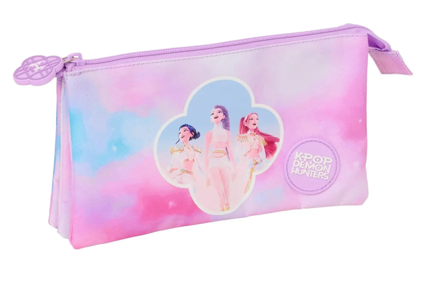 TRIPLE PENCIL CASE K-POP DEMON HUNTERS 22x3x12cm 842669744 41177