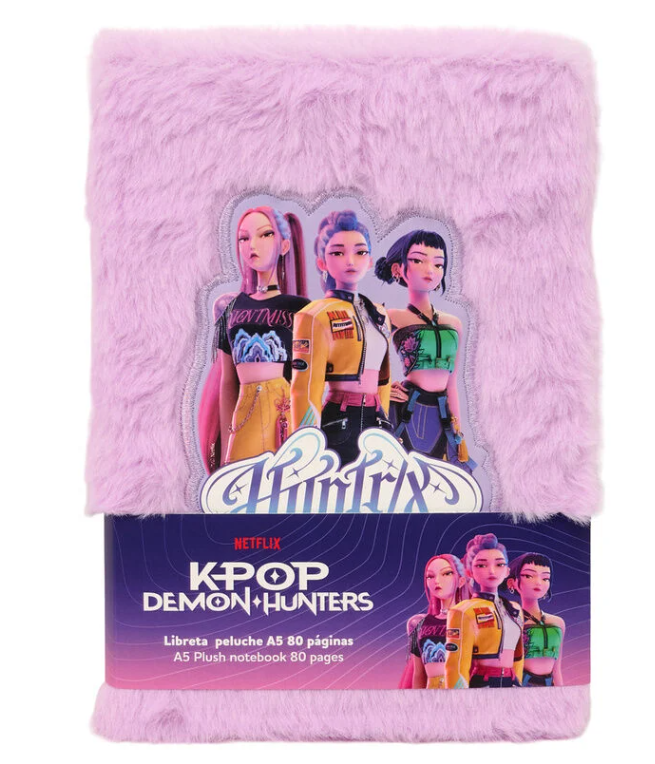 FLUFFY NOTEBOOK K-POP DEMON HUNTERS 21x14,80cm 6426681007 41177