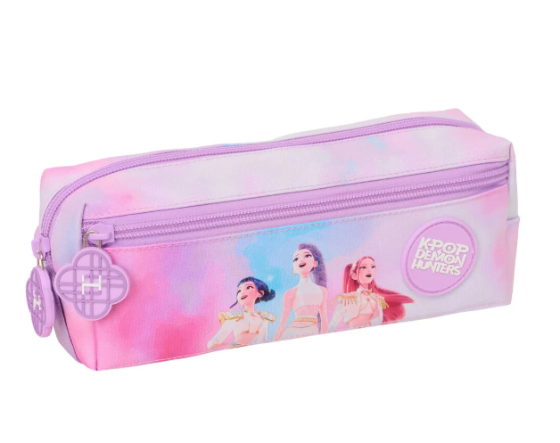 TRIPLE PENCIL CASE 2/22 CM ELASTIC BAND K-POP 22x6x8.5cm 842669027 41177