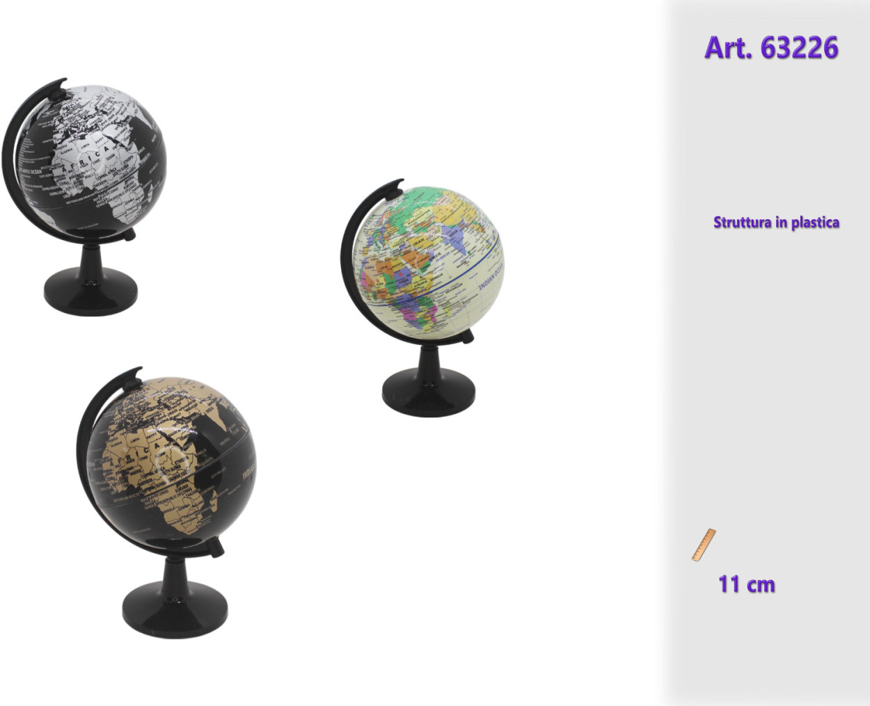 MAPPAMONDO PVC CON STRUTTURA PLASTICA 163226 52548