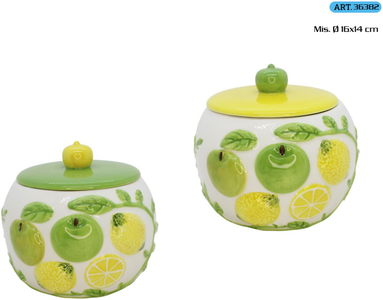 BARATTOLO CERAMICA DEC. FRUTTA 236382 52548