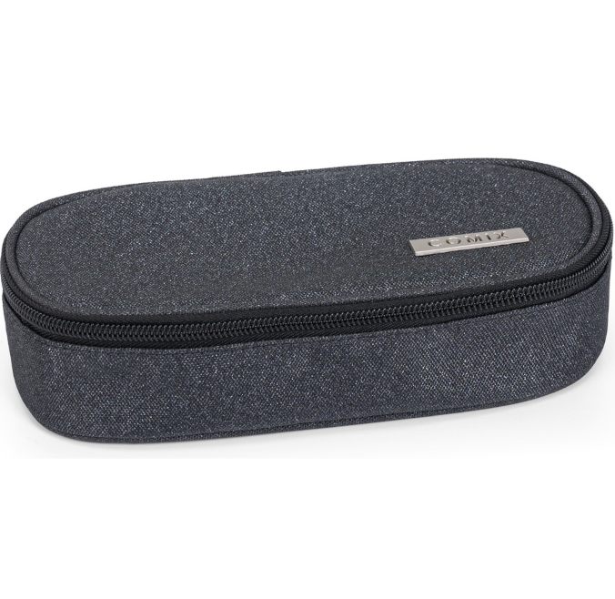ASTUCCIO OVALE ORGANIZZATO GLITTER NERO COMIX 76571GN 41349