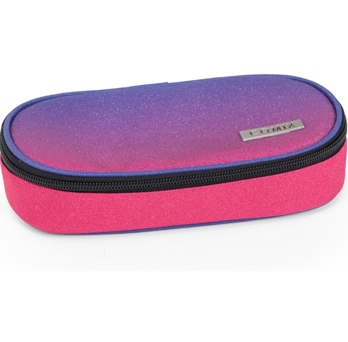 ASTUCCIO OVALE ORGANIZZATO SFUMATO GLITTER FUXIA COMIX 76557SF 41349