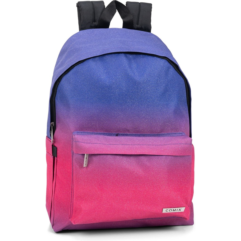ZAINO AMERICANO SFUMATO GLITTER FUXIA COMIX 76229SF 41349