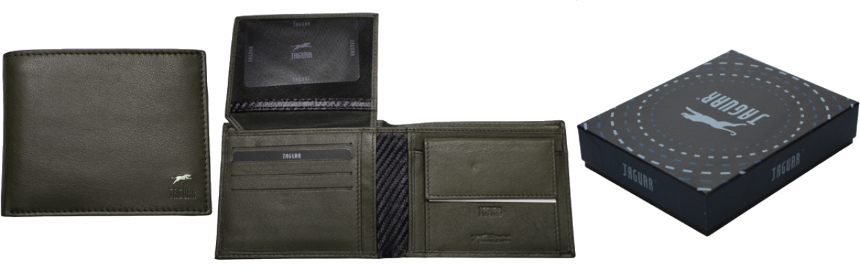 PF701-1/JAG PORTAFOGLIO JAGUAR OLIVA 12x9,5cm 40882