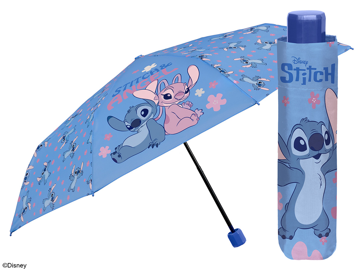 OMBRELLO MINI MANUALE 50cm ANTIVENTO STITCH 75429 40035