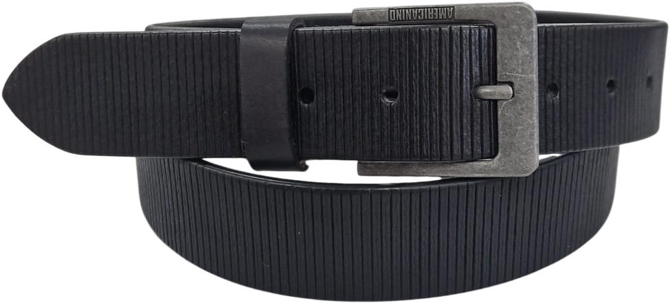CN0IDK939/40/AME CINTURA UOMO PELLE AMERICANINO NERO 52248