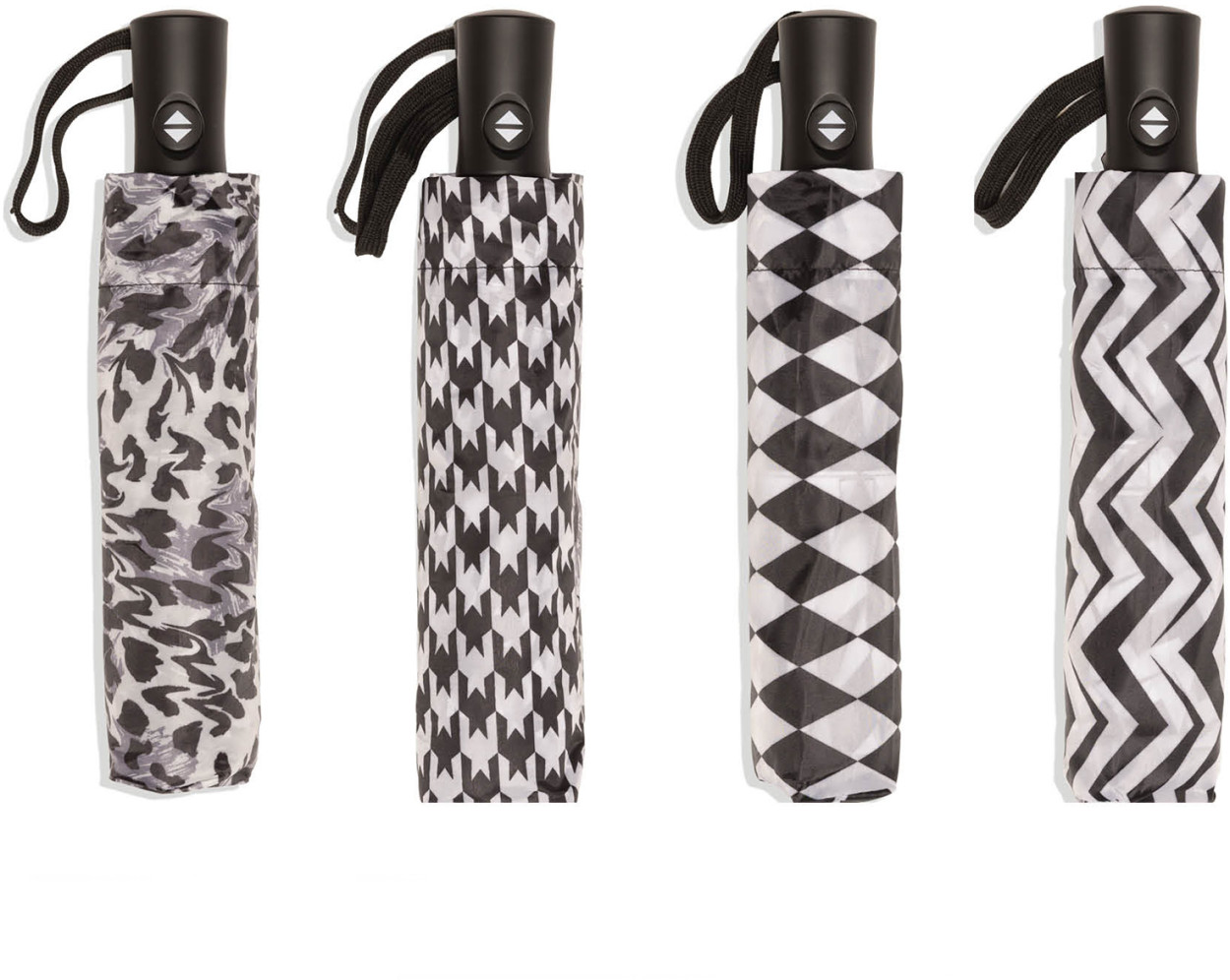 OMBRELLO A&C ANTI VENTO BLACK WHITE 7033 40097