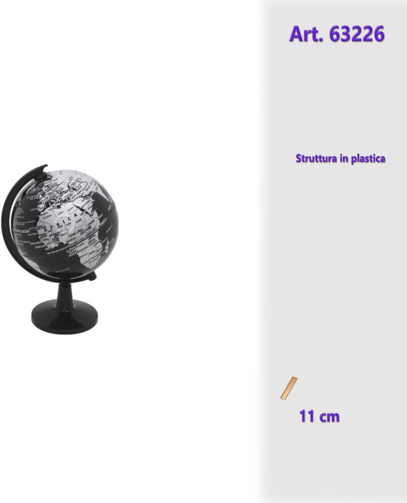 MAPPAMONDO PVC CON STRUTTURA PLASTICA 163226 52548