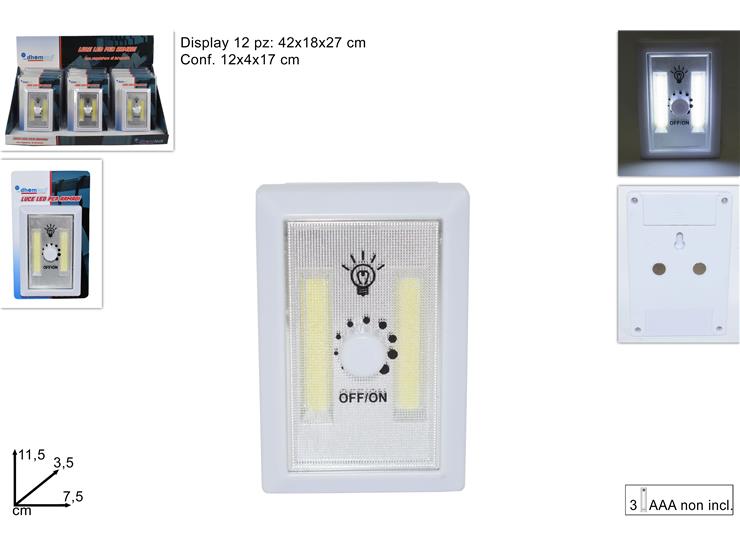 LUCE LED PER ARMADI CON REGOLATORE INTENSITA' 434048 40842