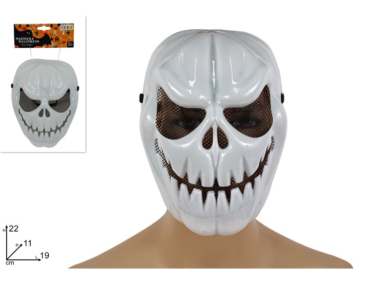 MASCHERA MOSTRO HALLOWEEN BIANCA 314297 40649