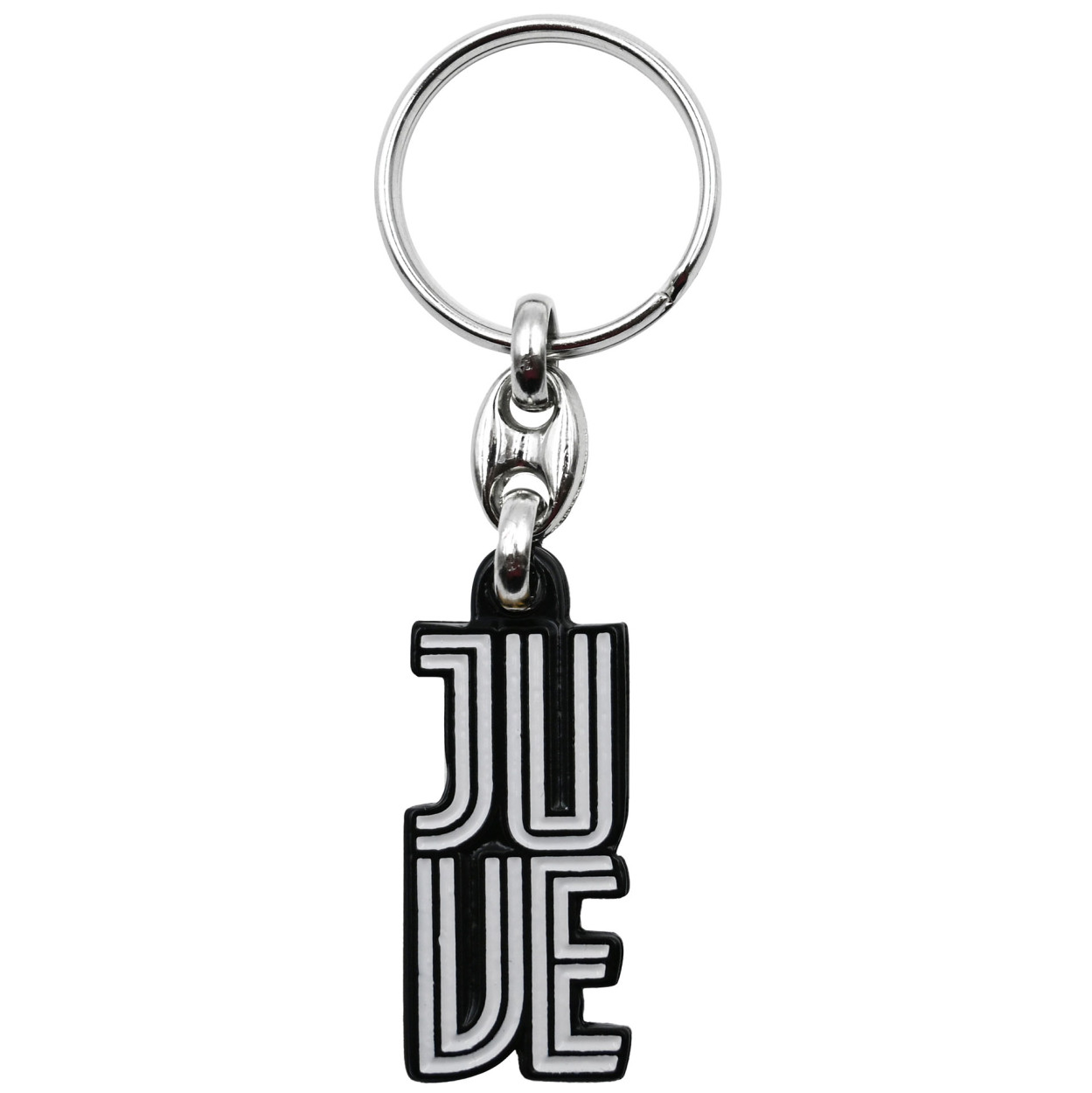 JU1118N PORTACHIAVI SMALTATO JUVE BIANCONERO 41426