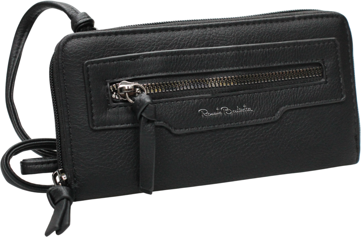 2400/SETBL PORTAFOGLIO DONNA NERO 19x10cm 41233