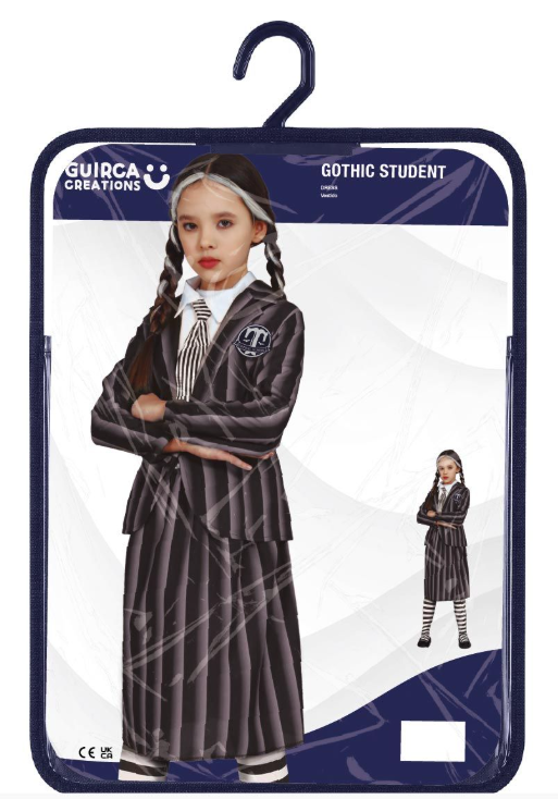 STUDENTE GOTICO 34-4 ANNI 109cm BAMBINI 78117 52833