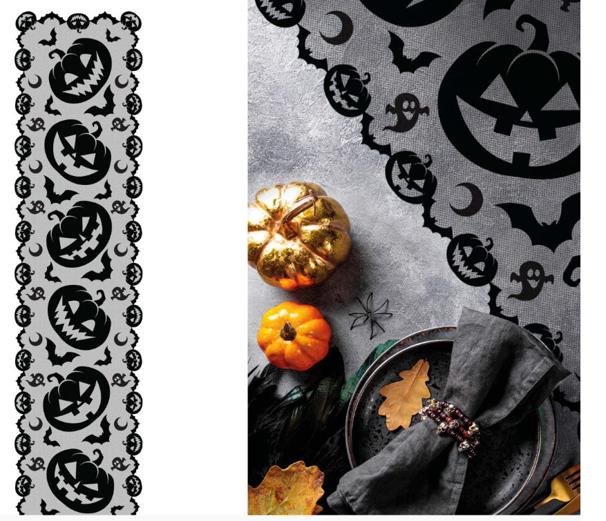 RUNNER DA TAVOLO ZUCCHE PIZZO 45x180cm 26856 52833