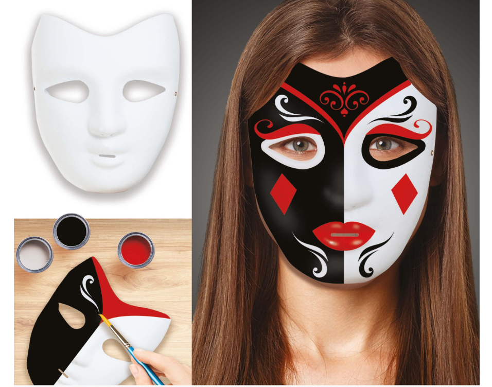 MASCHERA BIANCA DA DIPINGERE 1101 52833