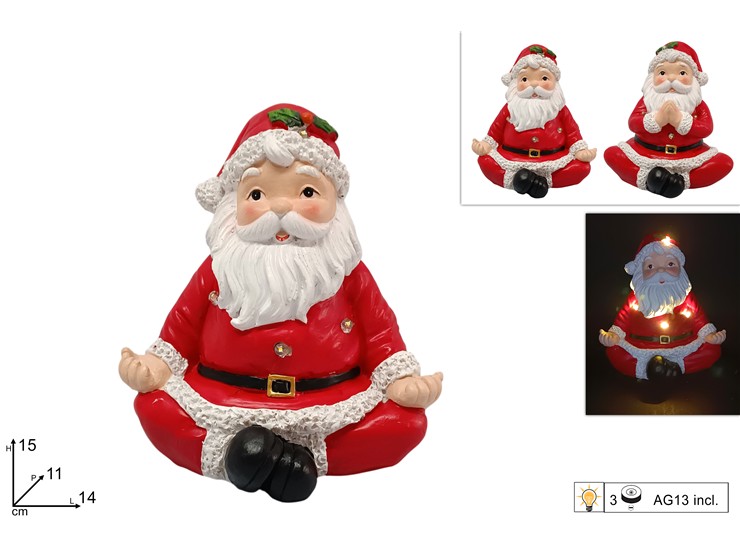 BABBO NATALE YOGA CON LUCI 462134 40649