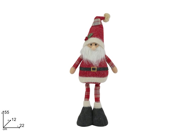 BABBO NATALE CON PELLICCIA 55cm 345024 40649