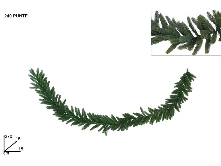 GHIRLANDA 270cm 240 PUNTE PVC 302843 40649