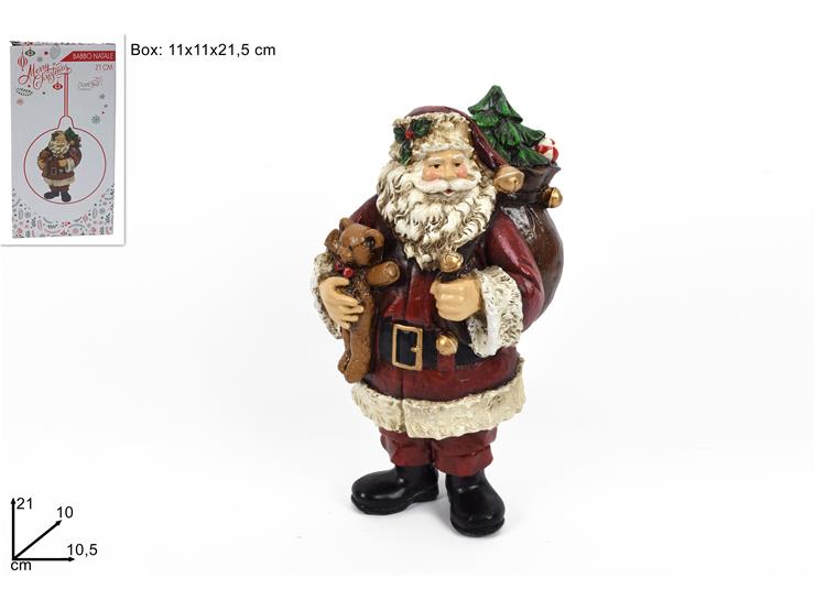 BABBO NATALE CON SACCO 21cm 860539 40649