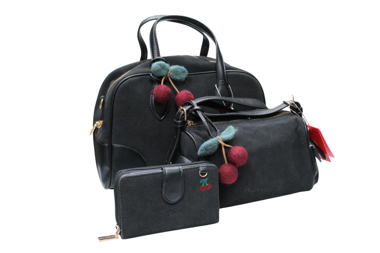 62149/SETNUNA L SHOPPING, M SOTTOBRACCIO, XS PORTAFOGLIO NERO 41233