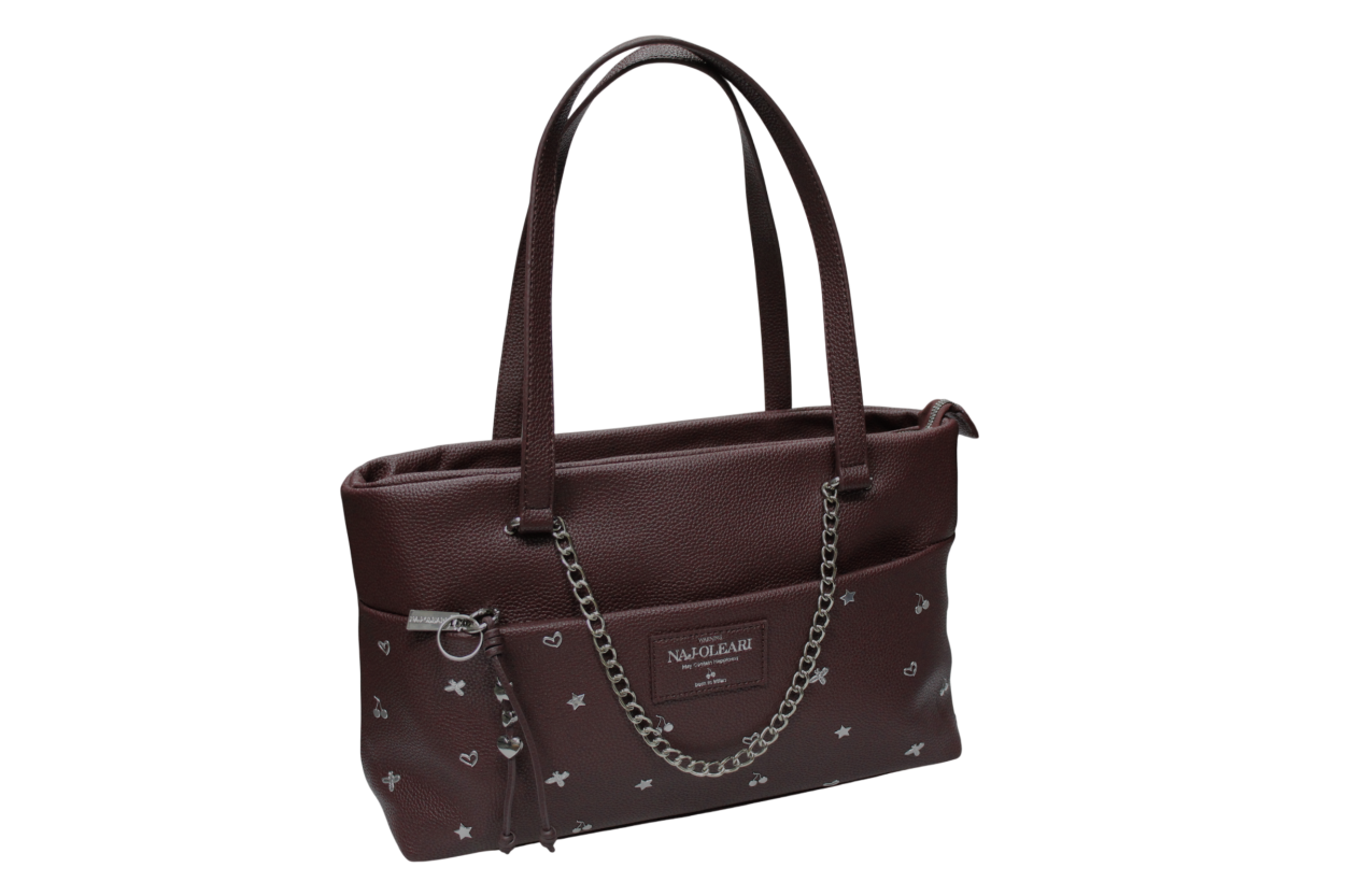 62152/CUORE12 SHOPPING CIOCCOLATO 38x22cm 41233