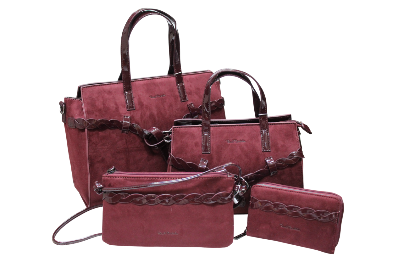62162/SETV6 L BAULETTO, M BAULETTO, S TRACOLLINA, XS PORTAFOGLIO BORDEAUX 41233