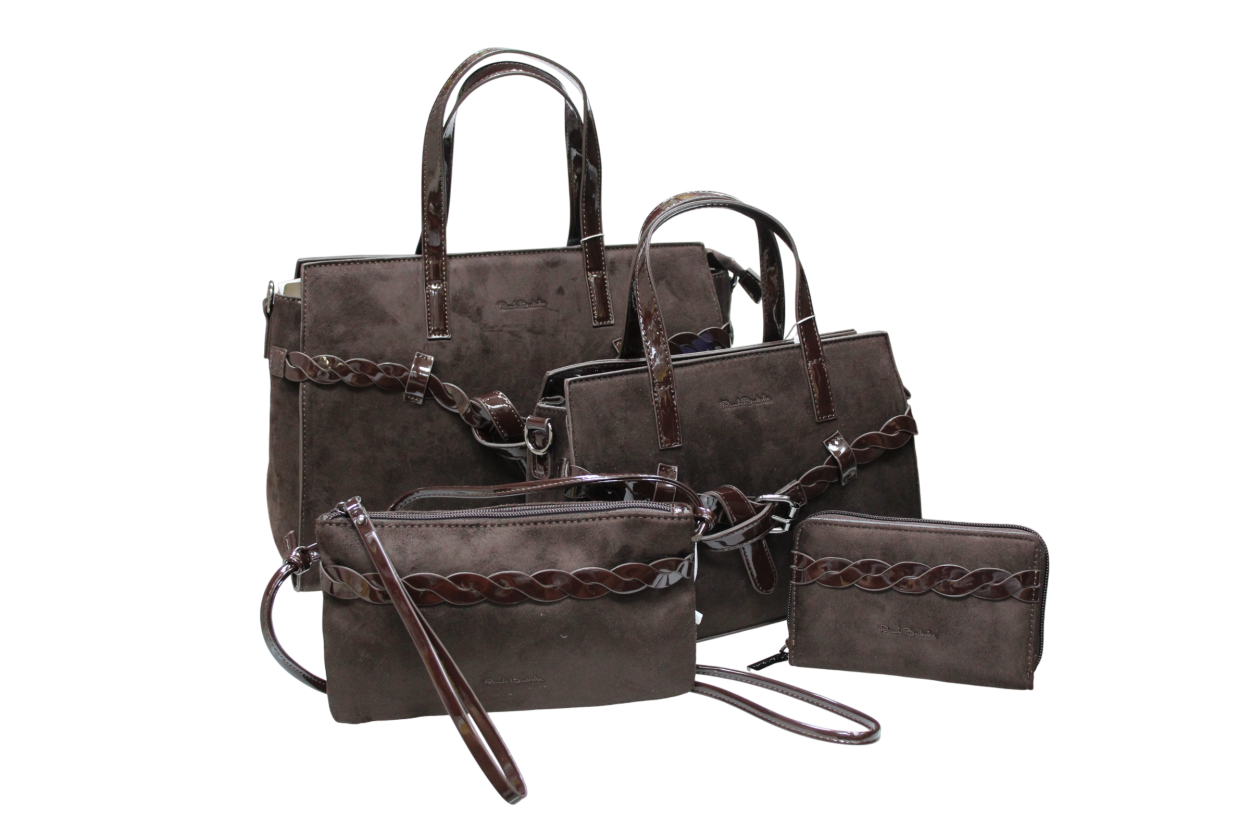 62162/SETV6 L BAULETTO, M BAULETTO, S TRACOLLINA, XS PORTAFOGLIO CIOCCOLATO 41233