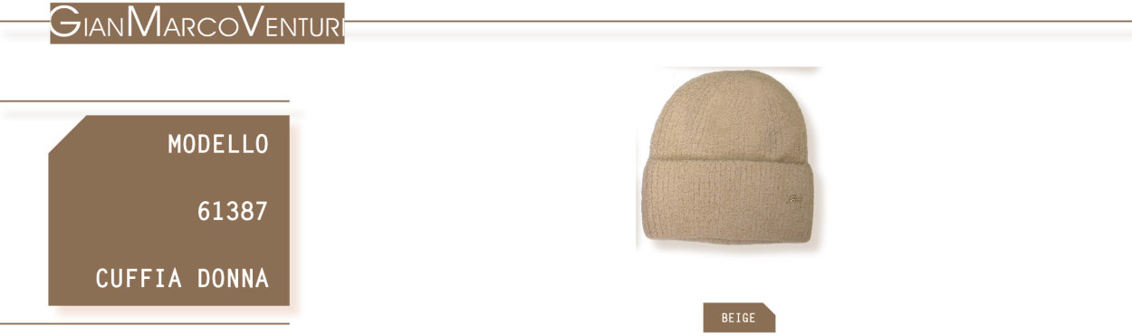 CAPPELLO DONNA BEIGE 61387BE 53674