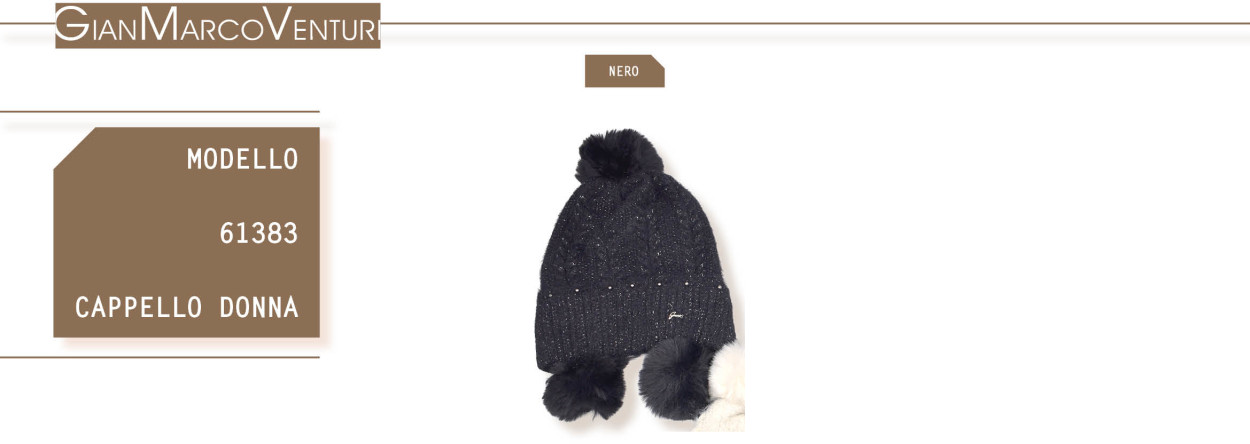 CAPPELLO DONNA NERO 61383N 53674