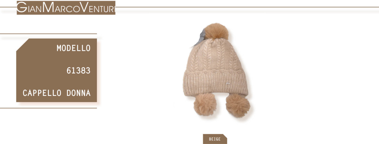 CAPPELLO DONNA BEIGE 61383BE 53674