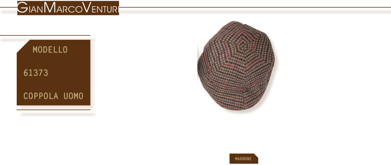 COPPOLA UOMO MARRONE 61373MAR 41100
