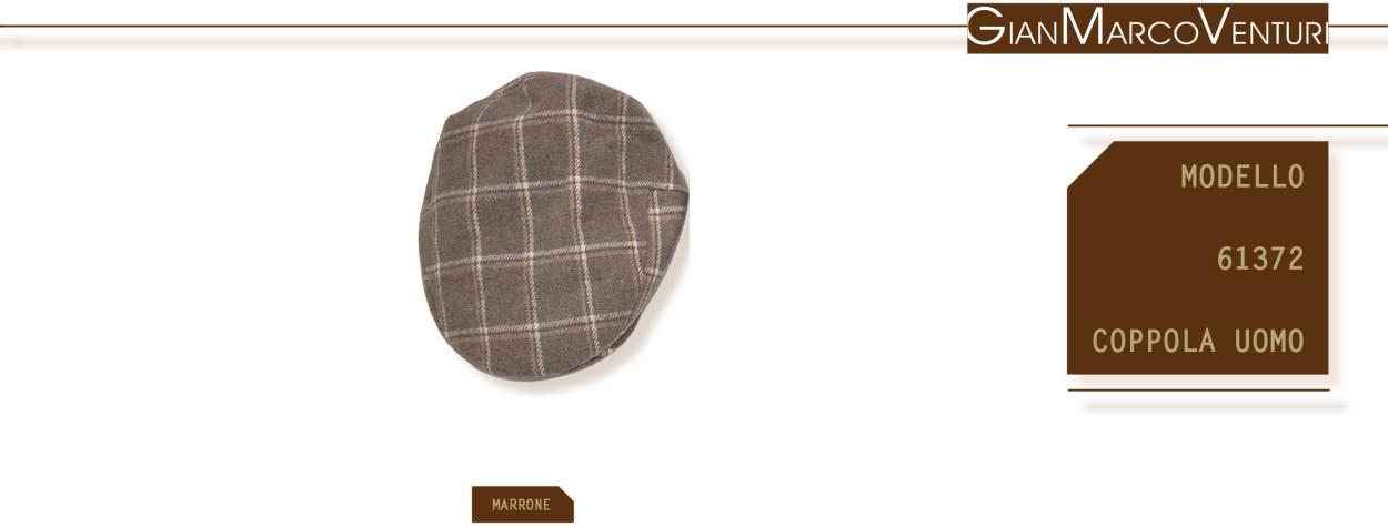 COPPOLA UOMO MARRONE 61372MAR 41100