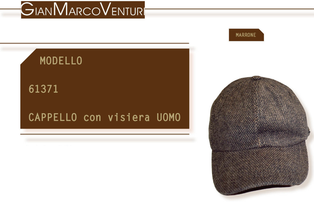 CAPPELLO BASEBALL UOMO MARRONE 61371MAR 41100