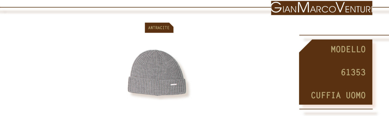 CAPPELLO UOMO ANTRACITE 61353AN 41100