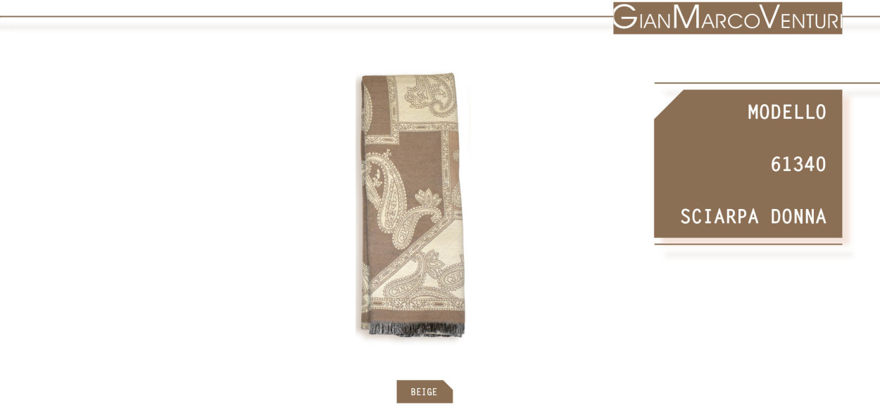 SCIARPA DONNA BEIGE 61340BE 41100