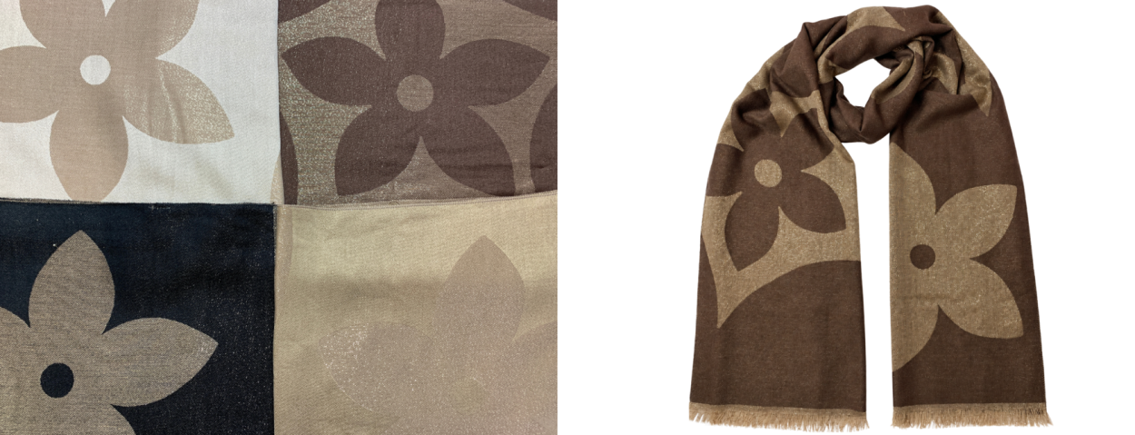 AC1380 SCIARPA DONNA LE KIKKE CON BUSTA OMAGGIO 188x66cm 41414