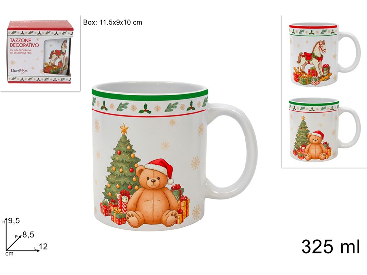 TAZZONE MUG 325ml DECORO ORSETTO/CAVALKLO A DONDOLO 471662 40649