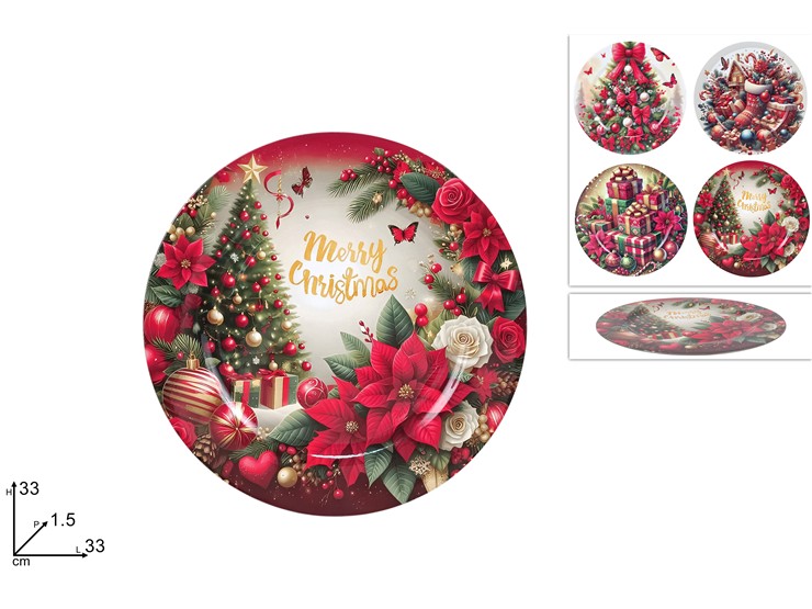 SOTTOPIATTO 33cm CON DECORO NATALIZIO 467252 40649